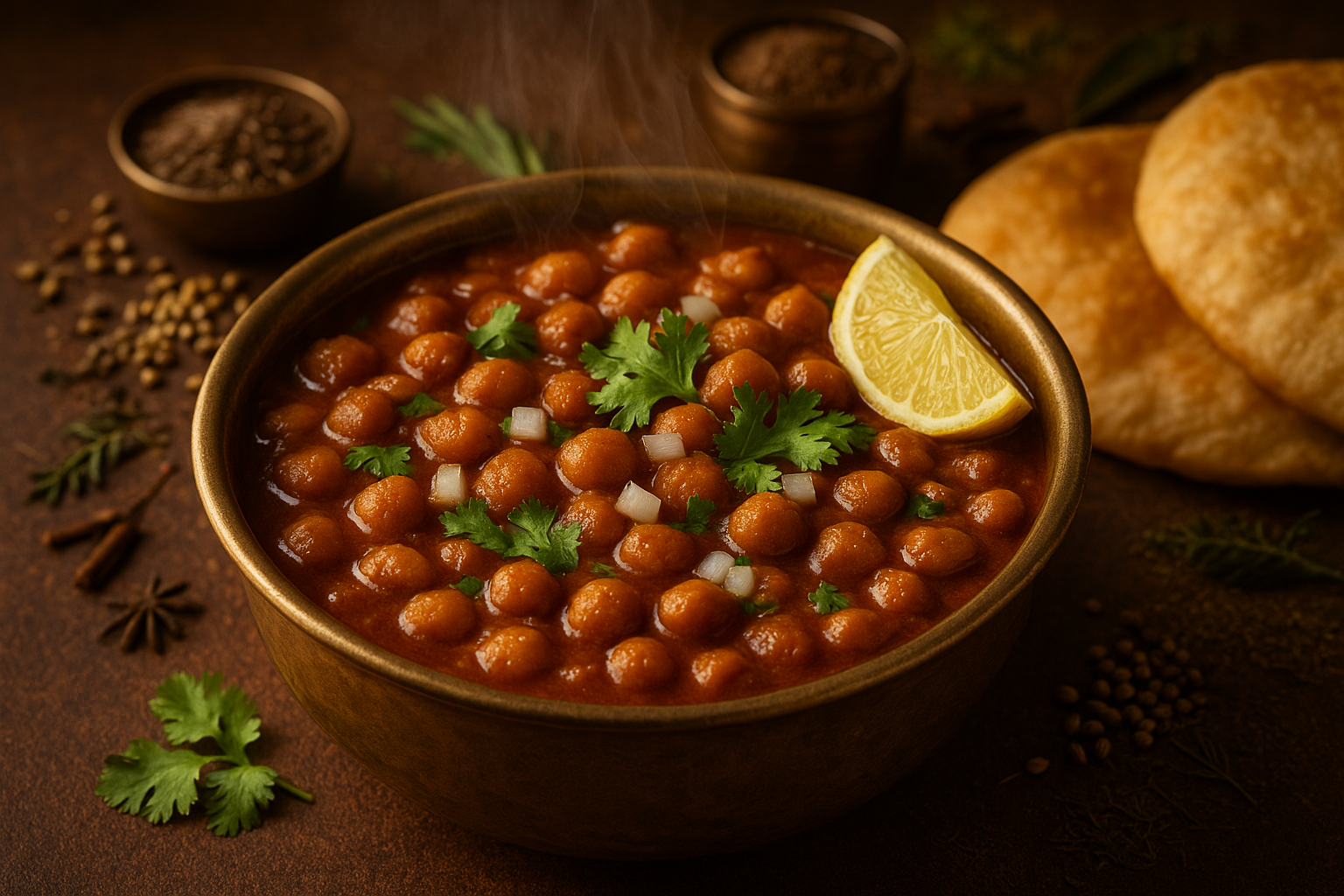 punjabi choley in 1000x1000 dimension